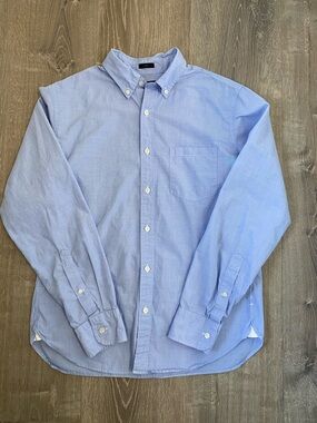J. Crew Light Blue Button-Down Oxford Shirt